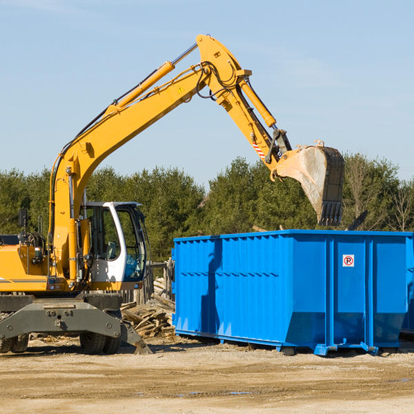 what size residential dumpster rentals are available in North Bridgton Maine